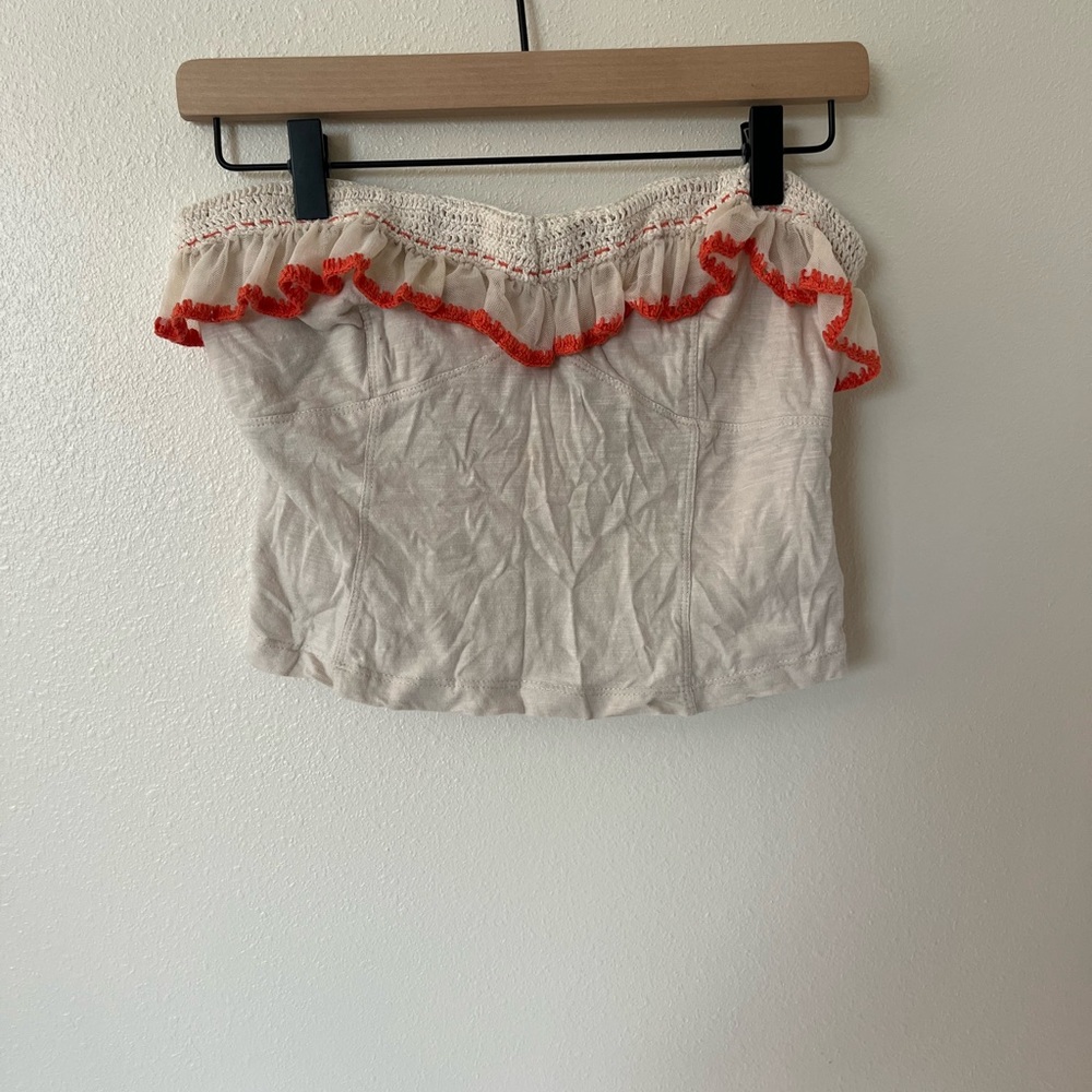 Free People Float on Ruffle Tube Top - Picture 2 of 4